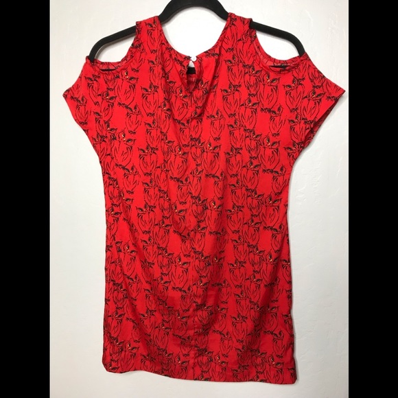Atmosphere red owl cold shoulder size 8 - Picture 2 of 5